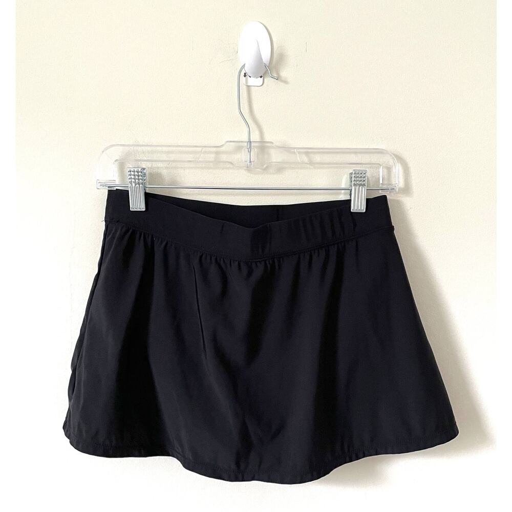 Aqua Green Tummy Control Swim Skirt Black Size Medium - Picture 2 of 7